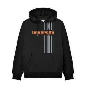Lambretta Mens AW25 Striped Hoodie / Black